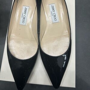 Jimmy Choo Black Patent Leather Flats